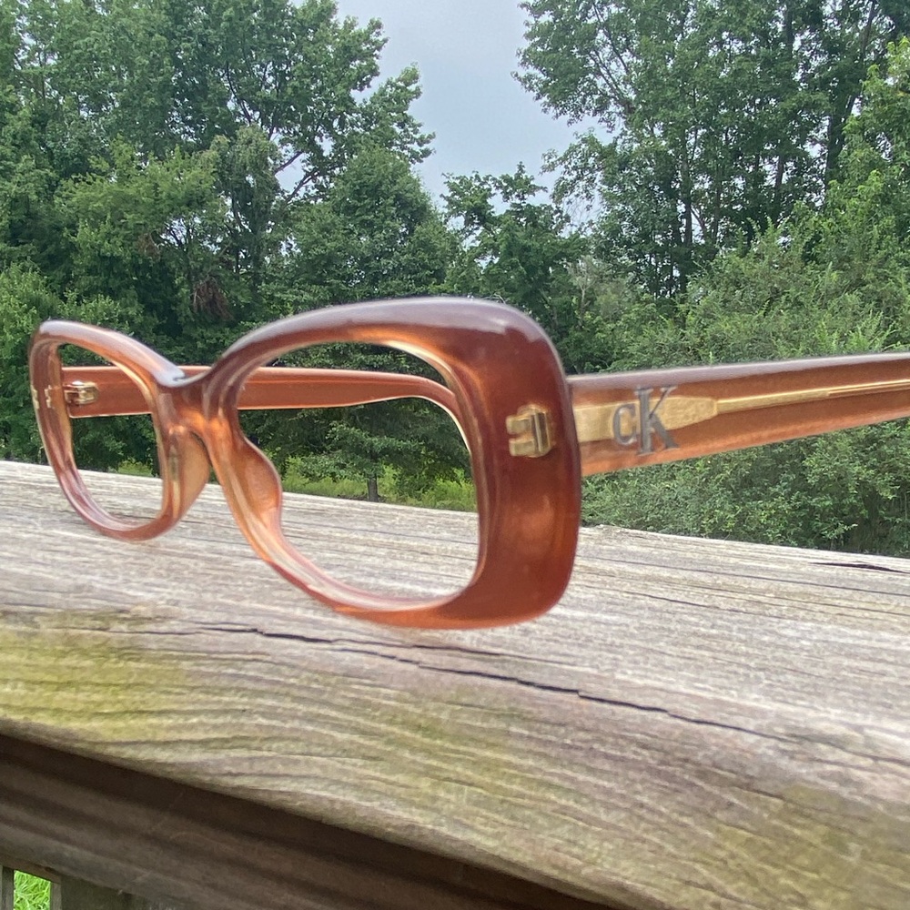 Vintage Calvin Klein Sunglasses frames Translucent brown 50[]18 140